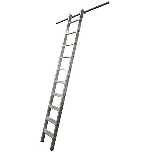 KRAUSE Regalleiter, Aluminium, mit 1 Paar Einhängehaken, 12 Stufen