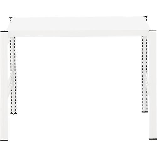 Kreativ-Tisch ORDO Professional, Grundtisch, multifunktional, herausnehmbare Schreibfläche, mobil, B 1060 x T 635 x H 825 mm, Stahl, verkehrsweiß RAL 9016
