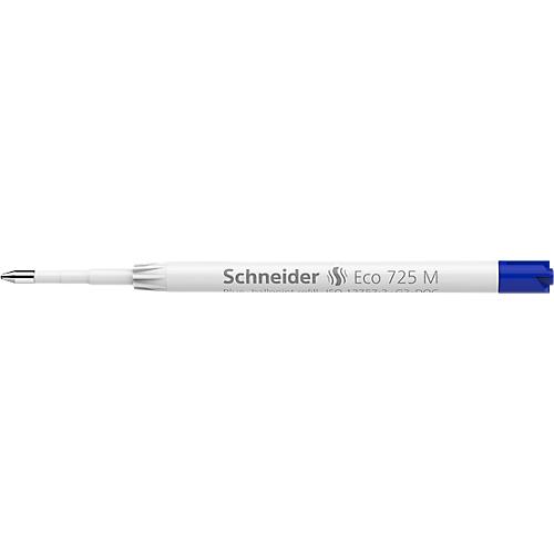 Kugelschreibermine Schneider ECO 725, Strichbreite M, Gehäuse 95 % recycelter Kunststoff, blau, 10 Stück