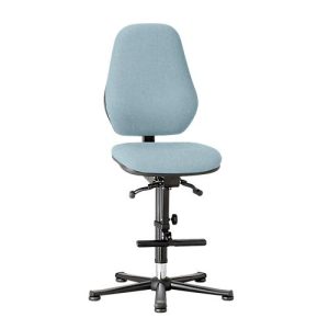 Labordrehstuhl Basic, mit Aufstiegshilfe, Stoffpolster, Duotec grau Labordrehstuhl Basic, mit Aufstiegshilfe, Stoffpolster, Duotec grau