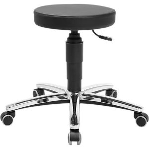 Laborhocker Topstar Tec 70, desinfektionsmittelbeständig, gepolstert, Hartbodenrollen, Ø 35 x H 390 – 520 mm, schwarz Laborhocker Topstar Tec 70, desinfektionsmittelbeständig, gepolstert, Hartbodenrollen, Ø 35 x H 390 – 520 mm, schwarz