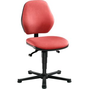 Laborstuhl Basic, Kunstleder, Stamskin Top rot Laborstuhl Basic, Kunstleder, Stamskin Top rot