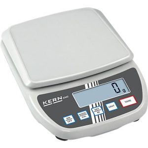 Laborwaage Kern EMS 6K1, Ablesbarkeit 1 g, Wägebereich 6 kg, großes LC-Display, B 200 x T 280 x H 65 mm, Kunststoff, weiß Laborwaage Kern EMS 6K1, Ablesbarkeit 1 g, Wägebereich 6 kg, großes LC-Display, B 200 x T 280 x H 65 mm, Kunststoff, weiß