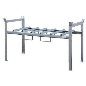 Lagerebene für CEMO Fassregal Typ 800, Stahl verzinkt, für 3x 60 l Fass, B 1410 x T 660 x H 840 mm Lagerebene für CEMO Fassregal Typ 800, Stahl verzinkt, für 3x 60 l Fass, B 1410 x T 660 x H 840 mm