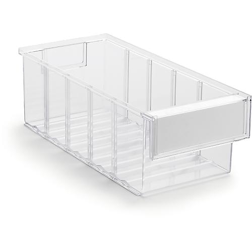 Lagerschublade Serie 3015, transparent, L 300 x B 132 x H 100 mm, 2,5 L