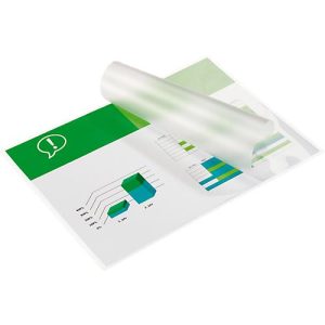 Laminierfolien GBC®, für Heißlaminiergeräte, A4 Hoch- & Querformat, beschriftbar, 100 µ, L 303 x B 216 mm, transparent-matt, Polyester, 100 Stück Laminierfolien GBC®, für Heißlaminiergeräte, A4 Hoch- & Querformat, beschriftbar, 100 µ, L 303 x B 216 mm, transparent-matt, Polyester, 100 Stück