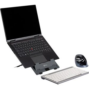 Laptop Ständer Bakker Elkhuizen Ergo-Q 160, für Laptops & Tablets bis 17”, ergonomisch, B 215 x T 266 x H 7,5 mm, Aluminium, dunkelgrau-matt Laptop Ständer Bakker Elkhuizen Ergo-Q 160, für Laptops & Tablets bis 17”, ergonomisch, B 215 x T 266 x H 7,5 mm, Aluminium, dunkelgrau-matt