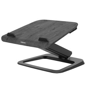Laptop-Ständer Fellowes Hana™, bis 17 Zoll und 4,5 kg, winkel- und höhenverstellbar, 90° drehbar, USB-Anschlüsse, schwarz Laptop-Ständer Fellowes Hana™, bis 17 Zoll und 4,5 kg, winkel- und höhenverstellbar, 90° drehbar, USB-Anschlüsse, schwarz