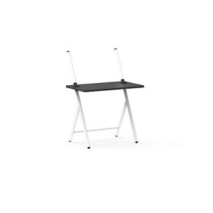 Laptop Tisch scala, ideal für das Home Office, höhenverstellbar, klappbar, 4-Fuß-Gestell, L 1000 x B 800 x H 1400 mm, verkehrsweiß RAL 9016/schwarz Laptop Tisch scala, ideal für das Home Office, höhenverstellbar, klappbar, 4-Fuß-Gestell, L 1000 x B 800 x H 1400 mm, verkehrsweiß RAL 9016/schwarz