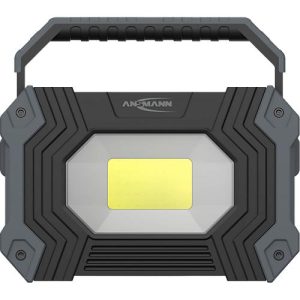 LED-Arbeitsleuchte Ansmann FL2500R, 3 Leuchtstufen, 2400 Lumen, IP64, Akku, Aufstellbügel/Tragegriff, B 177 × T 129 × H 44 mm LED-Arbeitsleuchte Ansmann FL2500R, 3 Leuchtstufen, 2400 Lumen, IP64, Akku, Aufstellbügel/Tragegriff, B 177 × T 129 × H 44 mm