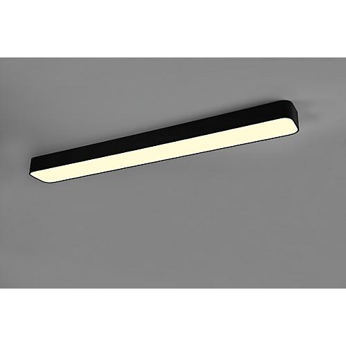 LED-Deckenleuchte RL Asterion, dimmbar, 3800 Lumen, 230 V, 2700-6500 Kelvin, bis zu 25.000 h, B 1180 x T 140 x H 70 mm, Metall, matt schwarz