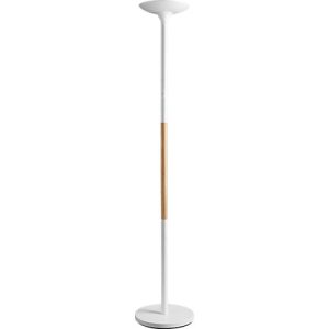 LED Stehleuchte UNILUX PRYSKA, Leistung 40 W, 4000 lm, 3000 K, 3 Leuchtstärken, dimmbar, Ø 340 x H 1800 mm, Stahl & FSC®-zertifiziertes Holz, weiß-buche LED Stehleuchte UNILUX PRYSKA, Leistung 40 W, 4000 lm, 3000 K, 3 Leuchtstärken, dimmbar, Ø 340 x H 1800 mm, Stahl & FSC®-zertifiziertes Holz, weiß-buche