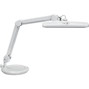 LED-Tischleuchte MAULintro, Leistung 11 W, stufenlos dimmbar, um 360° drehbar, 920 lm, weiß LED-Tischleuchte MAULintro, Leistung 11 W, stufenlos dimmbar, um 360° drehbar, 920 lm, weiß