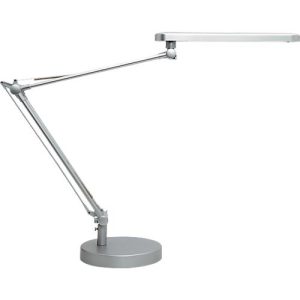 LED-Tischleuchte UNILUX MAMBOLED 2.0, dimmbar, mit Gelenkarm, L 505 x B 220 x H 110 mm, grau LED-Tischleuchte UNILUX MAMBOLED 2.0, dimmbar, mit Gelenkarm, L 505 x B 220 x H 110 mm, grau