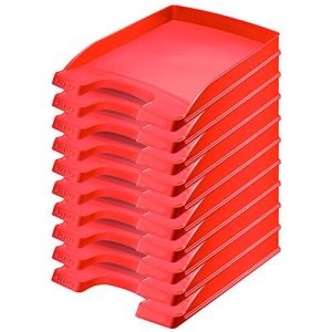 LEITZ® Ablagekorb Plus 5237, DIN A4, 10 Stück, rot LEITZ® Ablagekorb Plus 5237, DIN A4, 10 Stück, rot