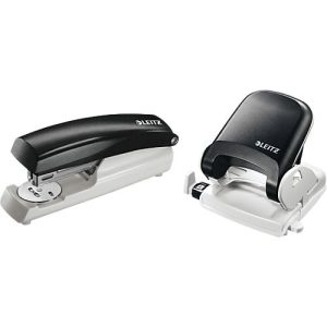 LEITZ® Bürolocher 5005 + Heftgerät 5500 SET, schwarz LEITZ® Bürolocher 5005 + Heftgerät 5500 SET, schwarz