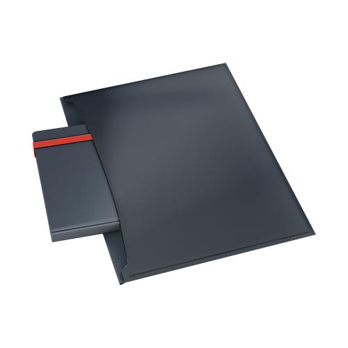 Leitz® Dokumentenhülle Cosy Privacy, blickdicht, A4-Format, für bis zu 50 Blatt, mit 2 Taschen, 3 Stück, grau