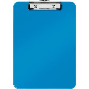 LEITZ® Klemmbrett WOW 3971, DIN A4, Polystyrol, mit Aufhängeöse, blau