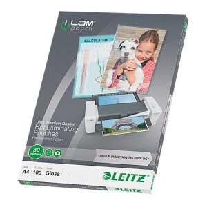 LEITZ® Laminierfolien iLAM, DIN A4, 80 mic, 100 Stück LEITZ® Laminierfolien iLAM, DIN A4, 80 mic, 100 Stück