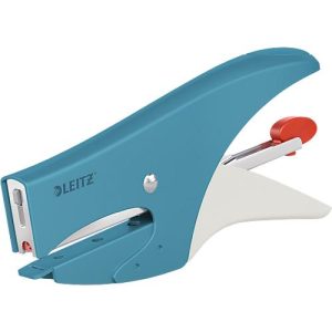 Leitz® Metallheftzange 5577 Cosy, Hinterlademechanik, inkl. 1.000 Heftklammern, blau