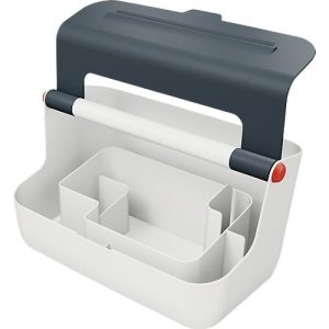 Leitz® mobile Aufbewahrungsbox Cosy, Tragegriff & Deckel, bis A4, grau