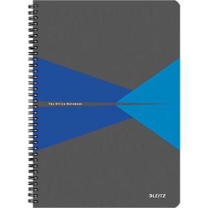 LEITZ® Office Collegeblock 449500 DIN A4, PP, kariert, blau