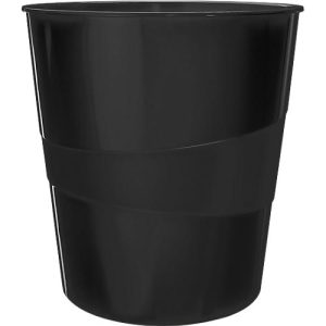 Leitz® Papierkorb Recycle, Volumen 15 l, stapelbar, & zu 100% recycelbar, schwarz Leitz® Papierkorb Recycle, Volumen 15 l, stapelbar, & zu 100% recycelbar, schwarz