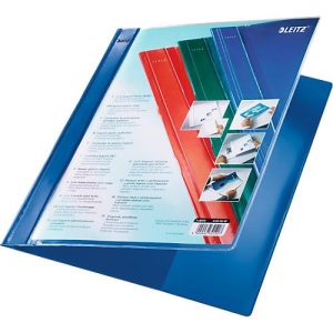 LEITZ® Schnellhefter Exquisit, DIN A4, PVC, blau LEITZ® Schnellhefter Exquisit, DIN A4, PVC, blau
