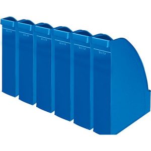 LEITZ® Stehsammler 2476, Rückenbreite 70 mm, Polystyrol, 6 Stück, blau LEITZ® Stehsammler 2476, Rückenbreite 70 mm, Polystyrol, 6 Stück, blau