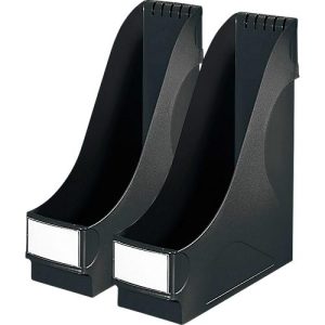 LEITZ® Stehsammler, DIN A4, Polysterol, 2 Stück, schwarz LEITZ® Stehsammler, DIN A4, Polysterol, 2 Stück, schwarz