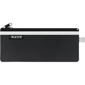 Leitz WOW Traveller Zip-Beutel, durchsichtiges Netzfach & blickdichtes Fach, Größe M, schwarz Leitz WOW Traveller Zip-Beutel, durchsichtiges Netzfach & blickdichtes Fach, Größe M, schwarz