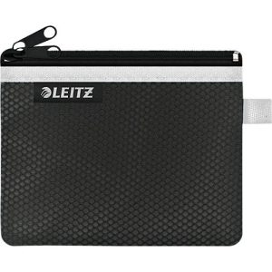 Leitz WOW Traveller Zip-Beutel, durchsichtiges Netzfach & blickdichtes Fach, Größe S, schwarz Leitz WOW Traveller Zip-Beutel, durchsichtiges Netzfach & blickdichtes Fach, Größe S, schwarz