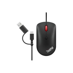 Lenovo ThinkPad Compact – Maus – rechts- und linkshändig – optisch – 4 Tasten – kabelgebunden Lenovo ThinkPad Compact – Maus – rechts- und linkshändig – optisch – 4 Tasten – kabelgebunden