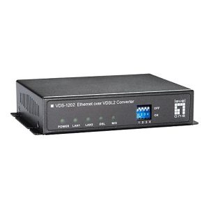 LevelOne VDS-1202 – Kurzstreckenmodem – 100Mb LAN, Ethernet over VDSL – 10Base-T, 100Base-TX – bis zu 2 km LevelOne VDS-1202 – Kurzstreckenmodem – 100Mb LAN, Ethernet over VDSL – 10Base-T, 100Base-TX – bis zu 2 km