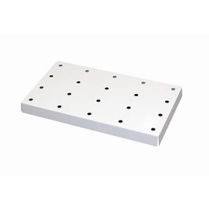 Lochblecheinsatz Standard für asecos Sicherheitsschränke der UB90 Serie, Stahlblech, lichtgrau, B 724 x T 417 x H 70 mm, bis 75 kg