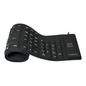 LogiLink Flexible Waterproof – Tastatur – PS/2, USB – QWERTZ – Deutsch – Schwarz LogiLink Flexible Waterproof – Tastatur – PS/2, USB – QWERTZ – Deutsch – Schwarz
