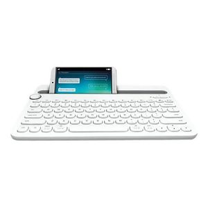 Logitech Multi-Device K480 – Tastatur – kabellos – Bluetooth – Deutsch – weiß