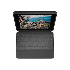 Logitech Rugged Folio – Tastatur und Foliohülle – Apple Smart connector – QWERTZ – Deutsch – Graphite