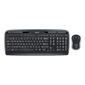 Logitech Wireless Combo MK330 – Tastatur-und-Maus-Set – Französisch – Schwarz