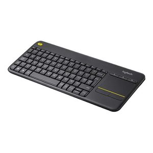 Logitech Wireless Touch Keyboard K400 Plus – Tastatur – QWERTY – US International – Schwarz