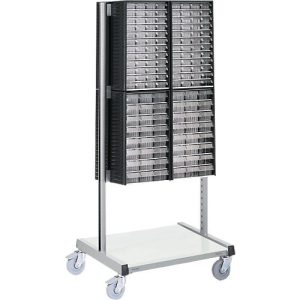 Magazinwagen TRESTON BT-550 B, für 8 Magazine Serie 550, ergonomischer Schiebegriff, bis 150 kg, ohne Magazine, Stahl, grau Magazinwagen TRESTON BT-550 B, für 8 Magazine Serie 550, ergonomischer Schiebegriff, bis 150 kg, ohne Magazine, Stahl, grau