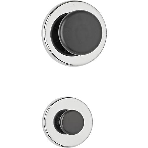Magnet Maul, rund, mit Griffknopf, Ø 51 x T 24 mm, Haftkraft bis 9 kg, Stahl & Kunststoff, hellsilber, 1 Stück