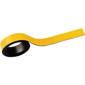 Magnetstreifen, beschriftbar, 2 Stück, L 1000 x B 15 mm, gelb Magnetstreifen, beschriftbar, 2 Stück, L 1000 x B 15 mm, gelb