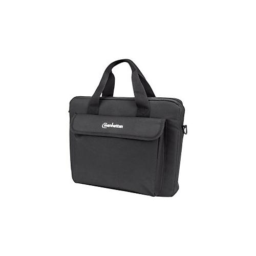 Manhattan London Laptop Bag 12.5'', Top Loader, Accessories Pocket, Shoulder Strap (removable), Black, Three Year Warranty - Notebook-Tasche'