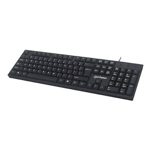 Manhattan – Tastatur – USB – Schwarz – retail