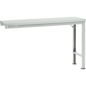 Manuflex Ansatztisch UNIVERSAL Spezial, 1500 x 800 mm, Kunststoff lichtgrau, lichtgrau Manuflex Ansatztisch UNIVERSAL Spezial, 1500 x 800 mm, Kunststoff lichtgrau, lichtgrau