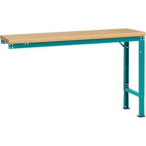 Manuflex Ansatztisch UNIVERSAL Spezial, 1500 x 800 mm, Multiplex natur, wasserblau Manuflex Ansatztisch UNIVERSAL Spezial, 1500 x 800 mm, Multiplex natur, wasserblau