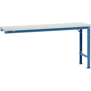Manuflex Ansatztisch UNIVERSAL Spezial, 1750 x 800 mm, Kunststoff lichtgrau, brillantblau Manuflex Ansatztisch UNIVERSAL Spezial, 1750 x 800 mm, Kunststoff lichtgrau, brillantblau
