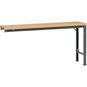 Manuflex Ansatztisch UNIVERSAL Spezial, 1750 x 800 mm, Multiplex natur, anthrazit Manuflex Ansatztisch UNIVERSAL Spezial, 1750 x 800 mm, Multiplex natur, anthrazit