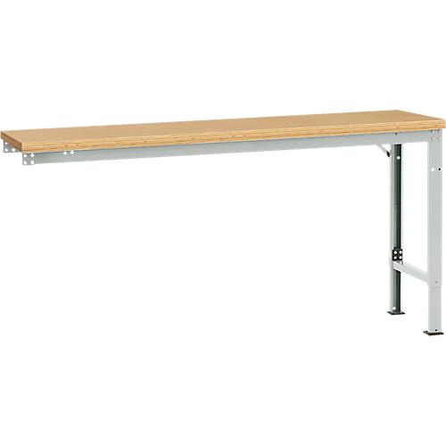 Manuflex Ansatztisch UNIVERSAL Spezial, 1750 x 800 mm, Multiplex natur, lichtgrau